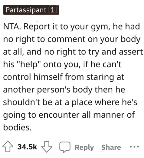 Screenshot 2023 07 31 at 4.22.16 PM Maybe YOU should wear a bra! Is It Ever OK To Comment On Another Persons Body At The Gym?