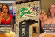 ‘Did you guys come from somewhere, why are you dressed up?’ A Couple Shared Their Strange Experience Dining At Olive Garden For Their Anniversary