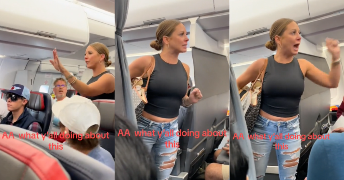 TikTokCrazyPassenger Woman Demands To Get Off A Plane Because Shes Hallucinating About Seeing People Who Arent There