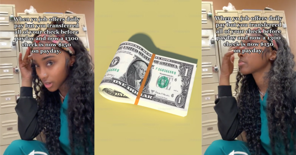 TikTokDailyPay This Woman Says Her Daily Pay System at Work Is a Trap and She’s Getting Less Money Than She Thought