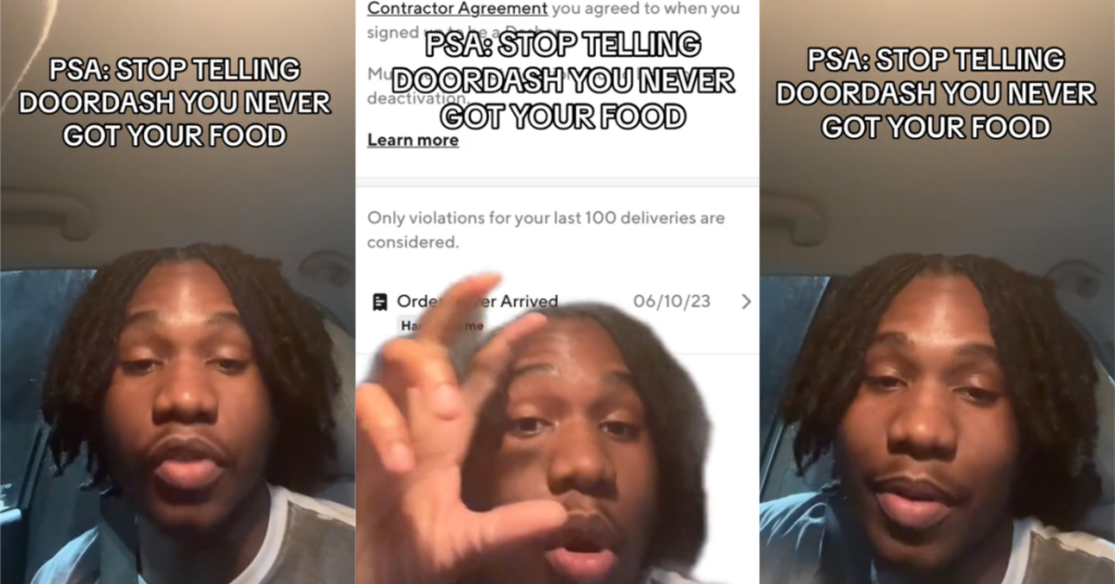 This DoorDash Driver Wants Customers to Stop Lying About Not Receiving Their Food