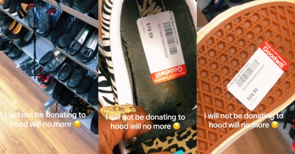 'Goodwill ain’t Goodwilling no more.' A Customer Discovered Shoes She Donated to Goodwill for Sale for $25
