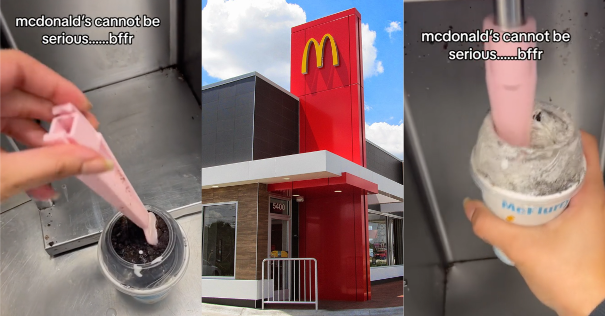 TikTokMcDsMcFlurry A McDonald’s Worker Shared a Video of the Gross Reusable Spoon Used to Make McFlurries