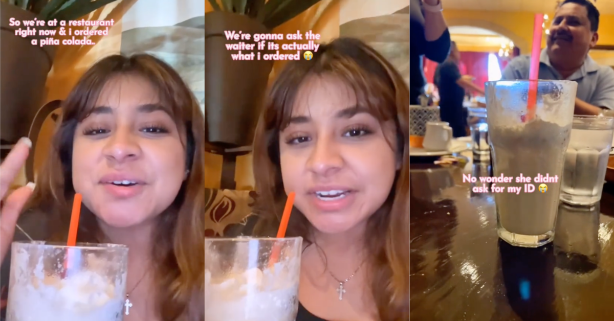 TikTokPinaColada A Woman Was Served A Virgin Pina Colada Because the Server Thought She Was Underage