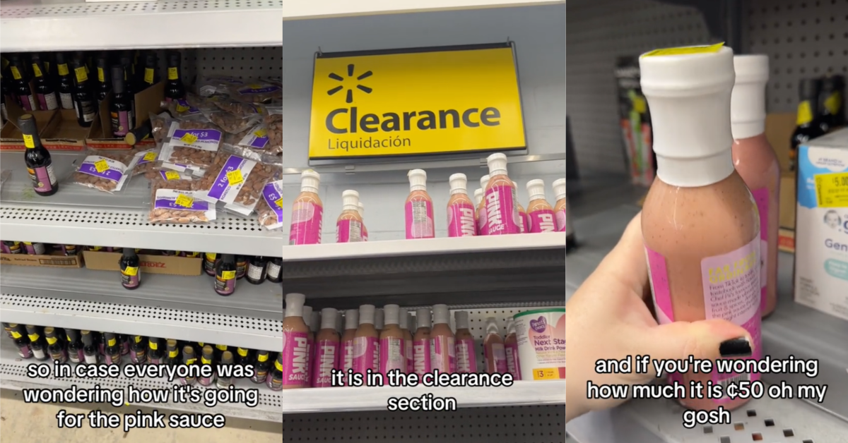 TikTokPinkSauce In case everyone was wondering how it’s going... A TikTokker Showed Chef Pii’s Pink Sauce in the Clearance Section of Walmart