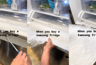 ‘When you buy a Samsung fridge…’ Customers Have to Remove Slabs of Ice From Their New Fridges And They’re Putting Samsung On Blast