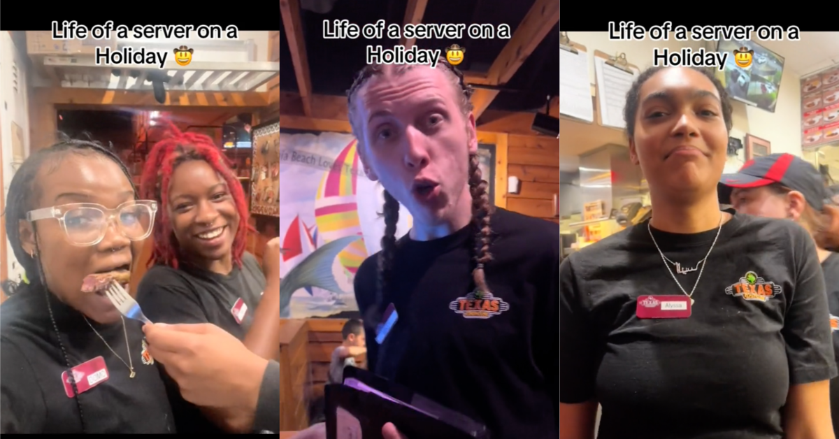 TikTokTexasRoadhouse A Texas Roadhouse Employee Showed People How Crazy Long Shifts on Holidays Can Be
