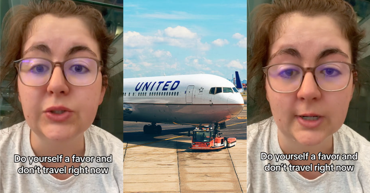 TikTokUnitedAirlines I missed an entire weeks worth of pay. A Woman Traveling on United Airlines Had 4 of Her Flights Canceled And Shes Not Okay