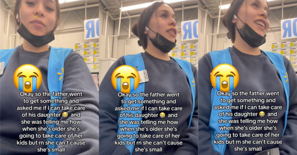 TikTokWalmartKids Customer Asked a Walmart Employee to Watch His Kid While He Went Back to Get Another Item
