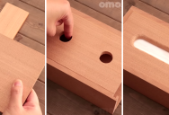 Fascinating Stop-Motion Video Shows A Wooden Tissue Box Being Built With No Tools