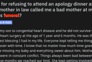 Woman Asks If She’s Wrong For Refusing To Accept An Apology After Her Mother In Law Said Something Truly Awul