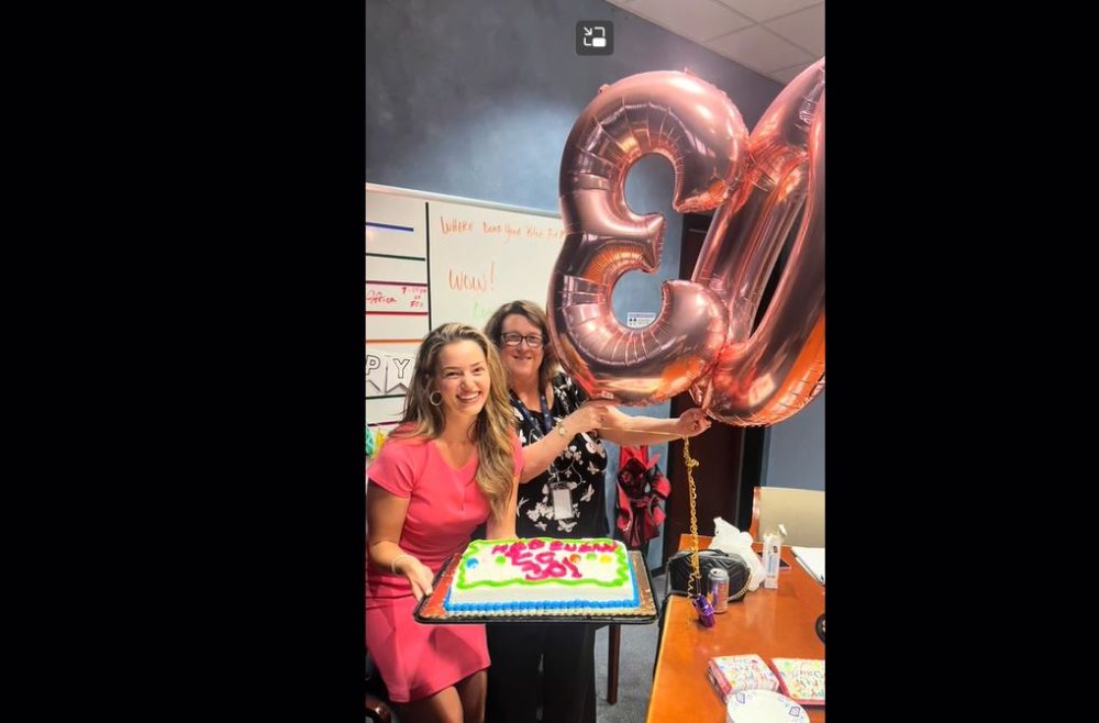 'Why do I always get myself into this?' The Cake Writer Wasn't There, So She Had To Do It Herself