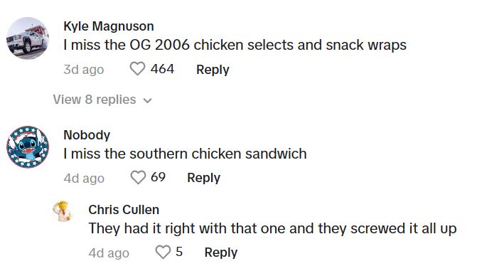 Chicken comment 2 We should just knock off a Chick fil a sandwich. Why is McDonalds Chicken Sandwich So Bad? The Guy Who Helped The Company Develop It Explained Why.