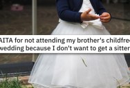 ‘Sorry the world doesn’t revolve around your kid.’ Is It OK To Choose Your Child Over Attending A Child-Free Wedding?
