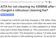 They Didn’t Want To Clean Their Airbnb After Being Charged A $100+ Cleaning Fee. Are They Wrong?