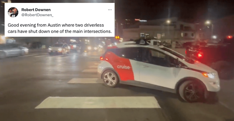 Two Driverless Vehicles Block A Busy Intersection In One Night. Then It Happened Again Two Days Later.