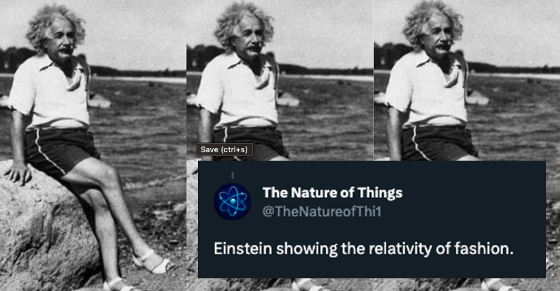 Einstein Viral Meme A Photo of Albert Einstein in Sandals Became a Viral Meme