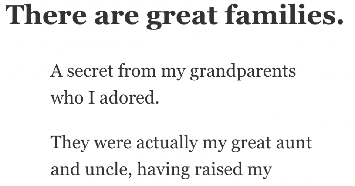 FamilySecrets1 People Dish On The Biggest Secret Theyve Kept From Family