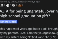 ‘L got a brand new Porsche, G got a $5000 purse, but a $500 bracelet was too expensive for my graduation?’ Woman Asks if She’s Wrong for Being Ungrateful for Her Graduation Gift.