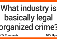 ‘It literally felt like wolf of wallstreet every morning meeting.’ People Talk About Industries They Think Are Legal Organized Crime