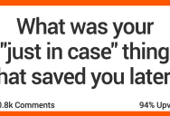 ‘I was stopped at a red light and some scummy looking dude tried to open up the door.’ People Share Stories About Their “Just in Case” Things That Ended up Saving Them