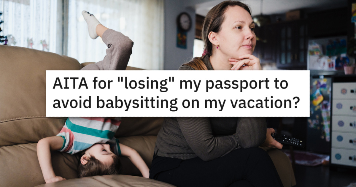 NoBabysitting Younger Daughter Realizes Last Minute That Shes Only Along On A Family Trip In Order To Babysit