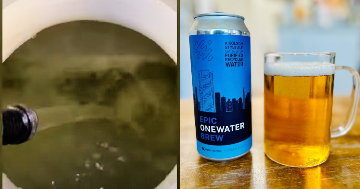 RecycledWaterBeer Would You Drink A Beer Made From Used Shower Water? Epic OneWater Brew Is Doing Just That.