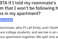 ‘Emily’s mom is a bit overbearing.’ Her Roommate’s Parents Want to Set Rules For Her As Well. So She Revolts.