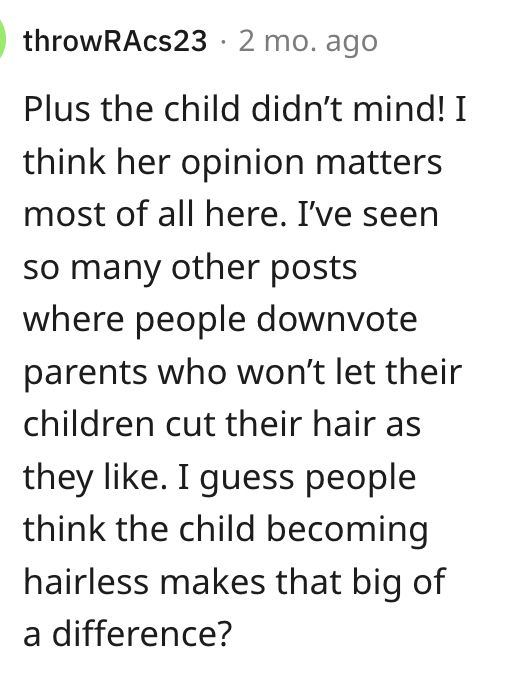 Screen Shot 2023 08 01 at 2.27.54 PM I wasnt going to leave her in pain. Is This Woman Wrong For Shaving Her Nieces Head?