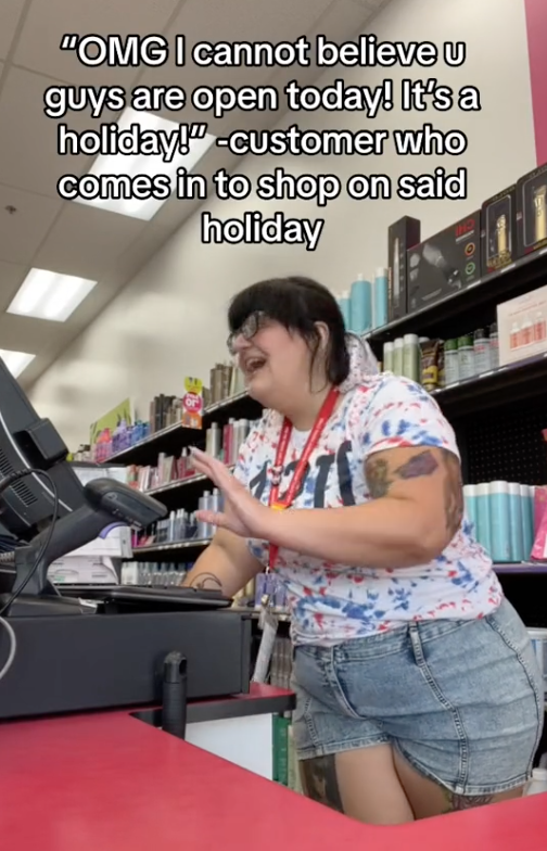 Screen Shot 2023 08 03 at 3.50.10 PM I cant believe you guys are open today! A Retail Worker Puts Customers On Blaast Who Say They’re Sorry They Have To Work On Holidays