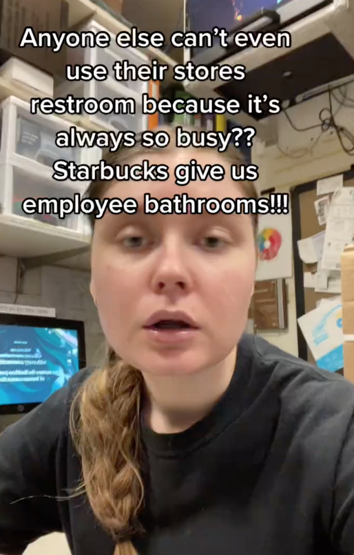 Screen Shot 2023 08 04 at 6.25.52 PM A Starbucks Barista Said Her Store Is So Busy She Can’t Even Use the Bathroom