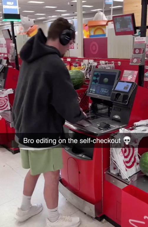 Screen Shot 2023 08 06 at 11.01.18 AM Can we get security over here? A Man Hacked Into Targets Self Checkout Kiosk to Edit Videos