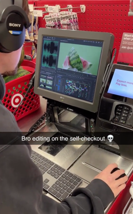 Screen Shot 2023 08 06 at 11.01.32 AM Can we get security over here? A Man Hacked Into Targets Self Checkout Kiosk to Edit Videos
