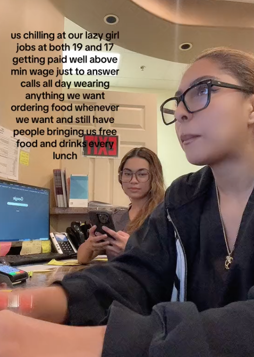 Screen Shot 2023 08 07 at 11.13.43 AM Wearing anything we want, ordering food whenever we want... Two Women Told TikTok Viewers About Their “Lazy Girl Jobs”