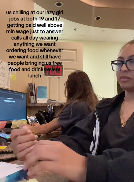 Screen Shot 2023 08 07 at 11.14.11 AM Wearing anything we want, ordering food whenever we want... Two Women Told TikTok Viewers About Their “Lazy Girl Jobs”