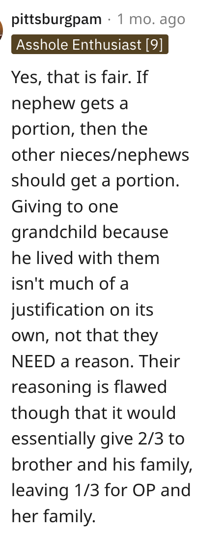 Screen Shot 2023 08 10 at 2.52.18 PM Was She Wrong To Ask Her Parents To Leave Her Nephew Out Of The Will?