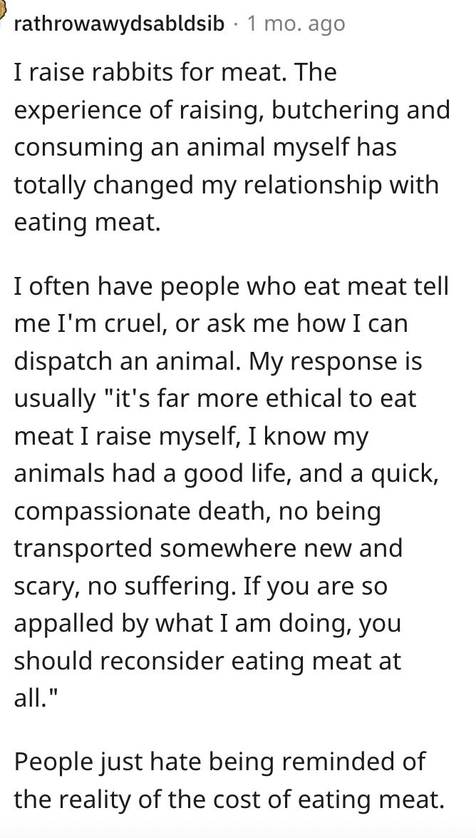 Screen Shot 2023 08 11 at 11.03.30 AM My bf wants me to “fix” the situation. Shes Vegan And Asks If Shes Wrong For Referring To Meat As Body Parts To Her Boyfriends Family.
