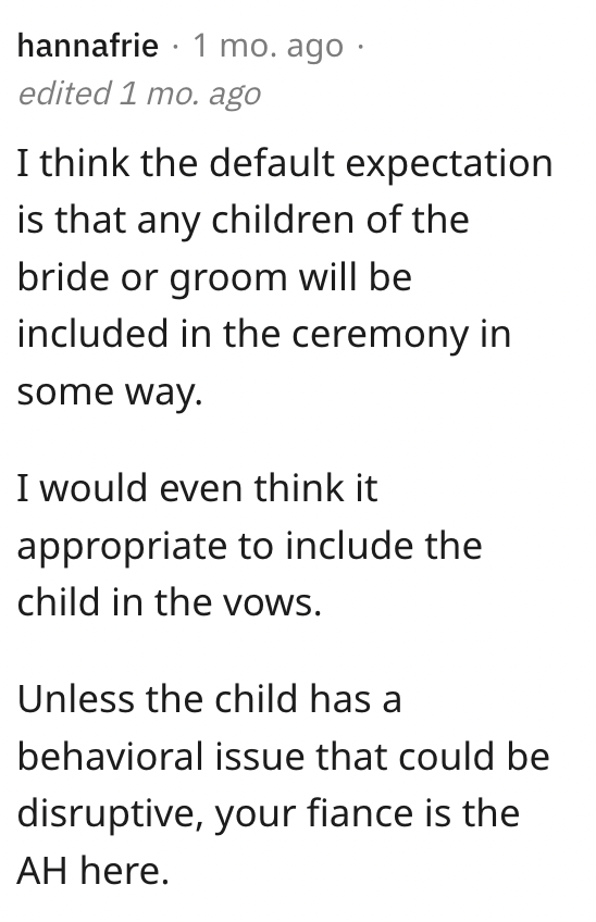 Screen Shot 2023 08 12 at 11.04.35 PM She didn’t think that my daughter would “fit the part.” He Might Call Off The Wedding After His Fiancee Refused To Let His Daughter Be A Part Of It. Is He Wrong?