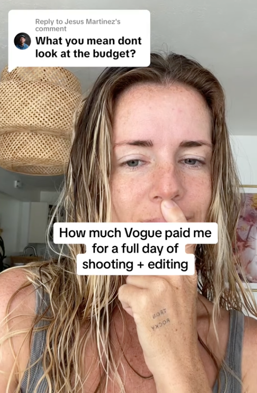 Screen Shot 2023 08 14 at 12.04.51 PM A Photographer Said She Was Paid $300 by Vogue for a Full Day of Shooting and Editing. Then Vogue Blacklisted Her Because Of It.