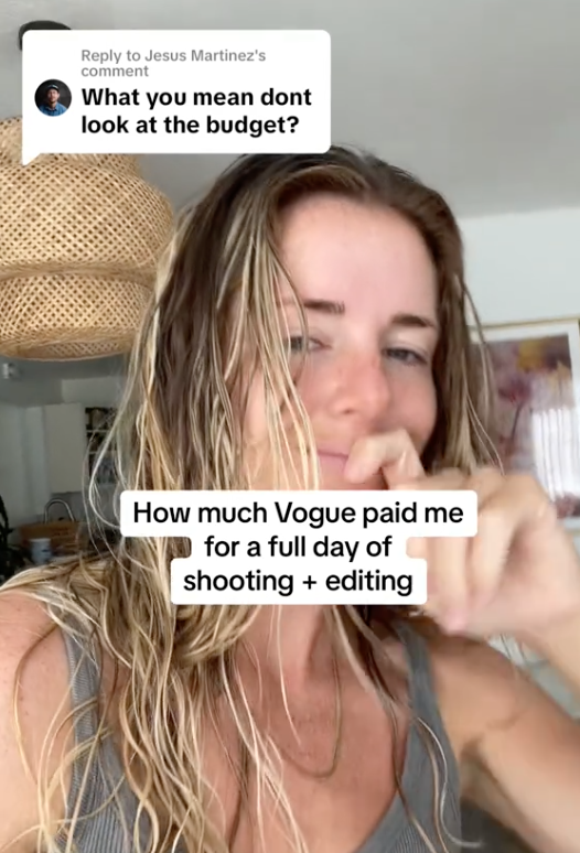 Screen Shot 2023 08 14 at 12.05.27 PM A Photographer Said She Was Paid $300 by Vogue for a Full Day of Shooting and Editing. Then Vogue Blacklisted Her Because Of It.