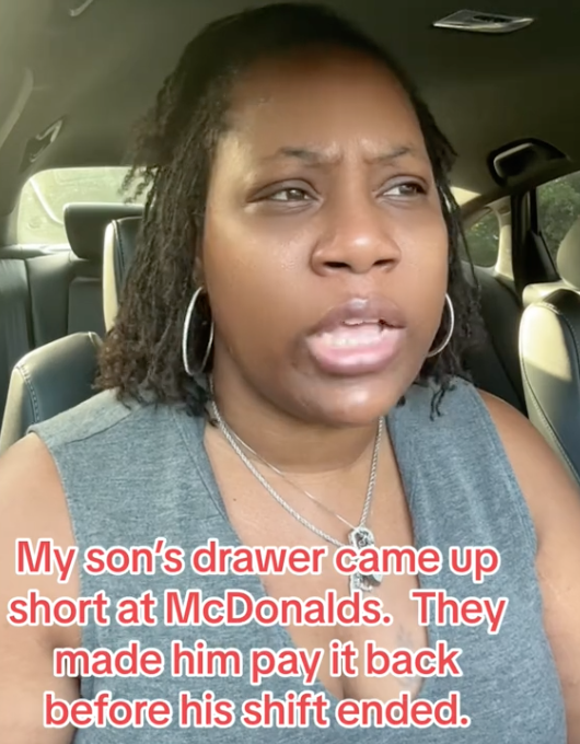 Screen Shot 2023 08 14 at 12.15.17 PM Nooooo that is against the law! A Woman Said Her Teenage Son Was Forced To Pay Back $32 After His Shift at McDonald’s Because His Drawer Was Short