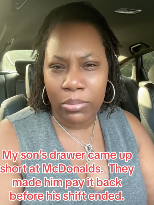 Screen Shot 2023 08 14 at 12.15.30 PM Nooooo that is against the law! A Woman Said Her Teenage Son Was Forced To Pay Back $32 After His Shift at McDonald’s Because His Drawer Was Short