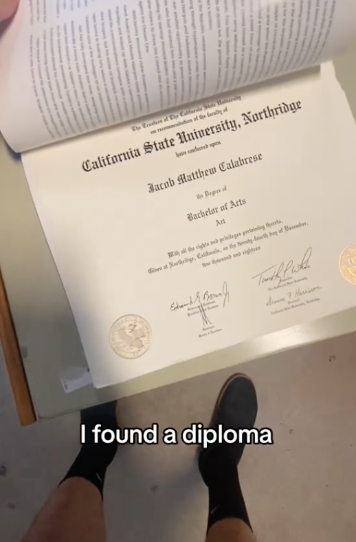 Screen Shot 2023 08 19 at 1.12.50 PM Three days later, he got it, and now we’re best friends. A Man Found Someone’s College Diploma At A Goodwill Store And Tracked Him Down