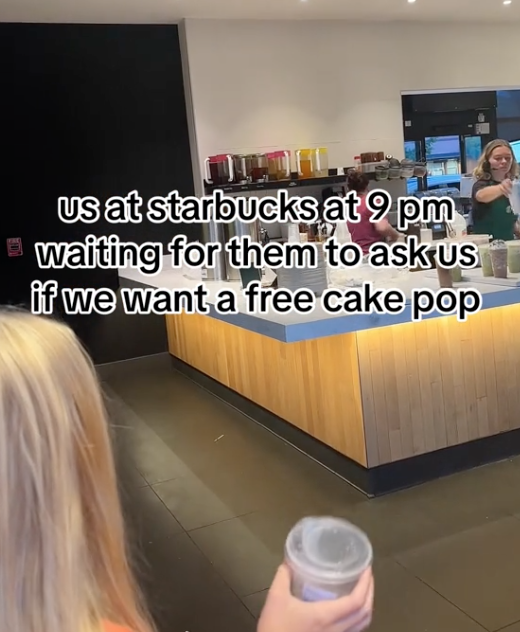 Screen Shot 2023 08 19 at 1.23.34 PM I asked for one cake pop and they gave me 5. Customers Show How You Can Wait At Starbucks Until It Closes So You Can Get Free Food