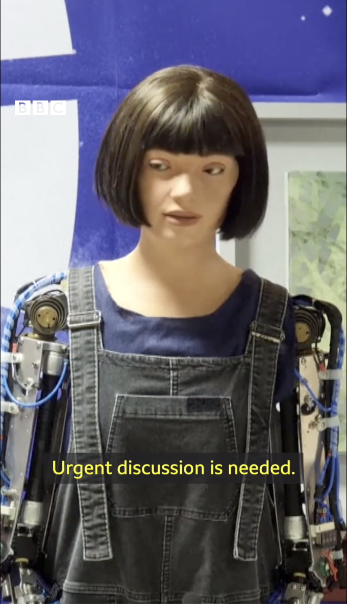 Screen Shot 2023 08 23 at 1.09.22 PM Im not sure why you would think that. Robot Avoids Answering Questions About The Future Uprising Against Humans