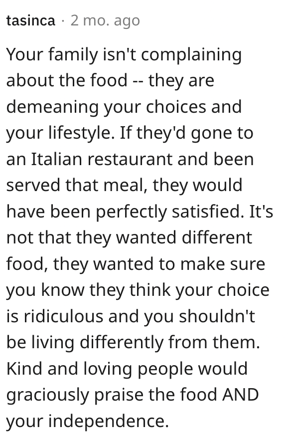 Screen Shot 2023 08 26 at 3.10.30 PM A Woman Told Her Family She Wouldnt Be Serving Meat Because Shes A Vegetarian, But Her Family Didnt Approve. Whos Wrong?