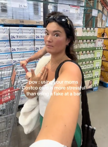 Screen Shot 2023 08 29 at 11.58.02 AM Using your moms Costco card is more stressful than using a fake at a bar. Woman Talks About How Nervous She Gets When Going To Costco With Somebody Elses Membership