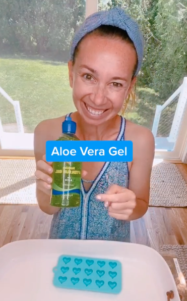 Screenshot 2023 08 12 at 12.54.51 AM Mom Shows A Creative Way To Help Your Kiddos Soothe A Sunburn With Frozen Aloe Vera