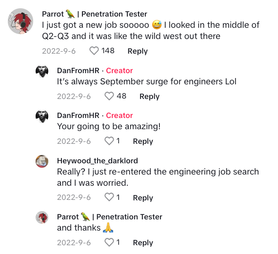 Screenshot 2023 08 21 at 1.39.43 PM If youre a job seeker, this is one of the greatest times for you. Hiring Expert on TikTok Explains How The September Surge Is Coming After Labor Day