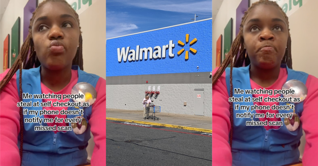 'Me watching people steal at self checkout.' A Walmart Employee Said She Gets Notified Every Time Customers Don’t Scan Items At Self-Checkout